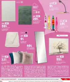 Catalogue BUT page 24: Pins LED Lampe de bureau €9,99, Tapis Romy €59,99