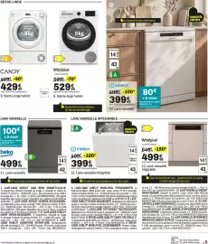Catalogue BUT page 9: Whirlpool Lave-vaisselle intégrable €499,99, INDESIT Lave-vaisselle intégrable €399,99