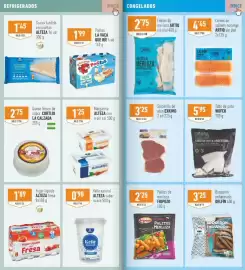 Folleto Supermercados Deza Página 8: Artiq lomos de salmón noruego €4,45, Alteza yogur líquido con fresa €1,89