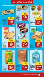 Folleto ALDI Página 2: Tandil - detergente liquido azul mediterraneo €2,99, Edam - queso en lonchas €1,99