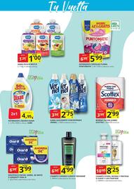 Folleto Supermercados MAS Página 4: Oral B dentífrico encías €3,99, Vernel gama suavizante concentrado €2,75