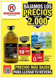 Folleto Maskom Supermercados Página 1: Nova Açores leche entera semi o desnatada €0,79