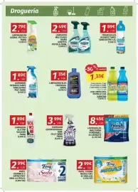 Folleto Maskom Supermercados Página 21: Estrella lejía limón/azul €1,33, Sanytol limpiador multiusos / baño €2,49