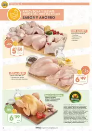Folleto Supermercados Plaza Página 18: 4 kg polo fresco €5,59, Foie ahorro €6,49