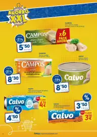 Folleto Supermercados Plaza Página 8: Calvo - atun en aceite de oliva €8,50, Calvo - atun claro en aceite de girasol €4,50