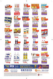 Encarte Assaí Atacadista Página 2: Cadore - biscoito rosquinha €2,99, Omo - lava-roupas em po fragrâncias €18,90
