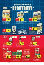 Folleto Supermercados MAS Página 25: Orlando tomate frito frasco €0,93, Ketchup extra control heinz €2,69