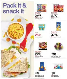 Target weekly ad week 36 Page 15: Select Ball Park beef franks €8,00, Good Little Garden fresh rainbow poms bouquet €10,00