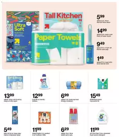 Target weekly ad week 36 Page 31: Up&up plastic party cups €6,29, All free clear liquid laundry detergent €11,99