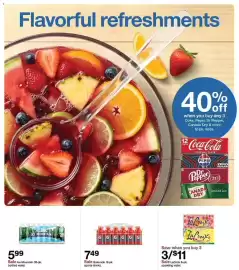 Target weekly ad week 36 Page 9: LaCroix sparkling water €11,00, Ice Mountain bottled water €5,99