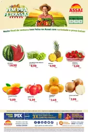 Encarte Assaí Atacadista Página 1: Manga-palmer €5,99, Nacional - cebola nacional €3,99