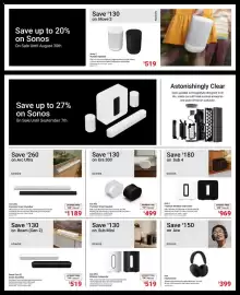 Visions Electronics flyer week 35 Page 6: Sonos sub mini wireless subwoofer €519,00