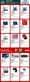 Staples flyer week 35 Page 10: Microsoft Surface Pro 12" Copilot+ PC €1.199,99, Lenovo 14" 2-in-1 Copilot+ PC €1.349,99