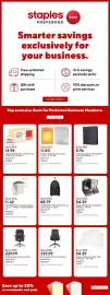 Staples flyer week 35 Page 15: Tru red narrow ruled notepad €11,62, Staples Standard D-Ring Binder with Label Holder €5,96
