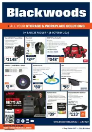 Blackwoods catalogue Page 1: Thorzt Hydration Shots €39,00, Cubitrон 3 Cut Off Wheel €3,30