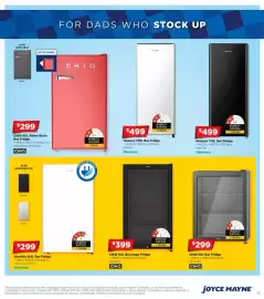 Joyce Mayne catalogue week 35 Page 9: Hisense 124L Bar Fridge €299,00, CHiQ 90L Retro-Style Bar Fridge €299,00