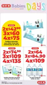 Folleto HEB Página 13: Great day Toallitas Húmedas para Bebé €4.290,00, Gerber Agua Purificada €109,00