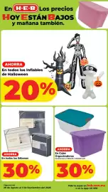 Folleto HEB Página 22: Haven & Key Juego de Sábanas, Cajas Organizadoras