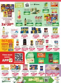 Folleto Soriana Híper semana 35 Página 2: Cereales Valley Foods €49,90, Bimbo Panes y pastelitos, Marinela y Tía Rosa €10,00