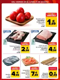Folleto Carrefour Página 2: Carrefour Traseros de pollo €2,59, Carrefour Cinta de lomo de cerdo en trozos €4,59