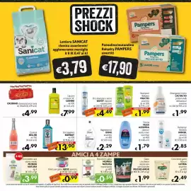 Volantino Eurospesa Pagina 14: Bocconcini gatto Mondo Natura €0,59, Gin Sapphire Bombay €13,90