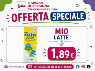 Volantino Sanitaria Gaia Pagina 7: Mio Latte Classico €1,89
