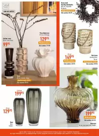 Imerco tilbudsavis Side 16: Vase Glas. Smoke. €129,95, Hurricane Stentøj. Brun. €129,95