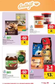 Carrefour Market folder week 36 Pagina 13: Koffiepads Carrefour €13,17, Confituur Carrefour €2,18