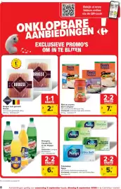 Carrefour Market folder week 36 Pagina 8: Brugse ham gerookt Ganda €2,99, Rijst en sauzen Ben's Original €7,18