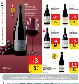 Carrefour Market folder Pagina 10: Frankrijk Côtes du Rhône La Cave d'Augustin Florent Vaison-la-Romaine Rood €8,99