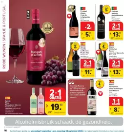 Carrefour Market folder Pagina 16: Laberinto Garnacha €13,98, Spanje Castilla La Mancha Mucho Más €11,98