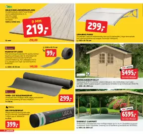 Jem & fix tilbudsavis uge 36 Side 14: VIND- OG ISOLERINGSPAP €299,00, REDSKABSRUM BILLY €5.495,00