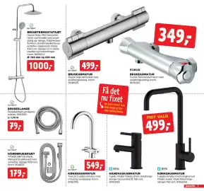Jem & fix tilbudsavis uge 36 Side 7: REN Køkkenarmatur €499,00, Brusearmatur (termostat) €499,00