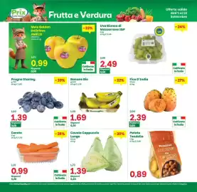 Volantino Prix Quality Pagina 11: Banane Bio Battaglio €1,69, Cavolo Cappuccio Lungo €1,39