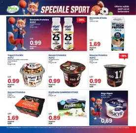 Volantino Prix Quality Pagina 13: Dessert Proteico Alplì €0,99, Dessert Proteico Cacao €1,69