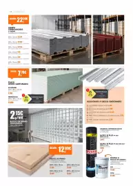 Folheto Armazéns Reis Página 10: Chapa termolacada 5 ondas cor branco e vermelho €22,90, Bloco de vidro ondulado €2,15