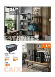 Folheto Armazéns Reis Página 2: Caixa de arrumação plus €8,90, Estante 5 prateleiras €14,90