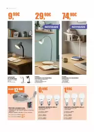 Folheto Armazéns Reis Página 22: Durengo candeeiro de secretária €29,90, Lâmpada standard led e27 €1,99