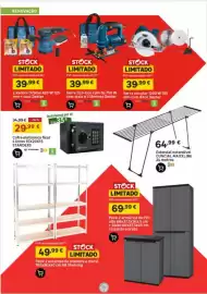 Folheto Leroy Merlin Página 8: Pack 2 armários de pvc €69,99, Lixadora orbital 420 w 125 mm + saco dexter €39,99