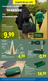 Folheto Lidl semana 36 Página 11: Parkside ferramenta para jardim 8 em 1 €4,99