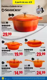 Folheto Lidl semana 36 Página 16: Silvercrest panela em ferro fundido €14,99, Caçarola em Ferro Fundido €24,99