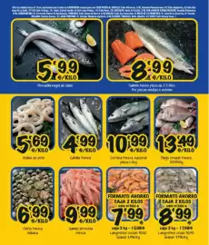 Folleto Cash Fresh Página 4: Corvina fresca nacional €10,99, Langostino cocido 40/60 €7,99