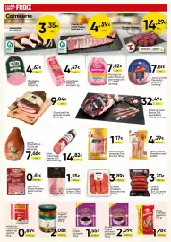 Folleto FROIZ Página 10: Borges pasas sin pepita €1,55, Campofrío jamón cocido extra €7,61