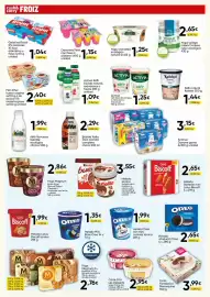 Folleto FROIZ Página 8: Carte D'or Les Desserts €2,95, Activia kéfir fresa frambuesa o melocotón y maracuyá €1,25