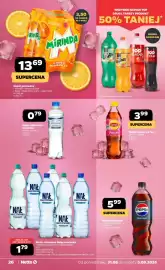 Netto gazetka tydzień 36 Strona 26: Woda mineralna Nałęczowianka €1,79, Mirinda O Smaku Pomarańczy €13,69