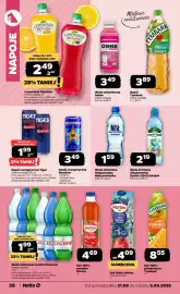 Netto gazetka tydzień 36 Strona 28: Woda mineralna niegazowana Nałęczowianka €1,59, Woda mineralna Cechini Muszyna €1,99