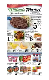 Harvest Foods weekly ad week 35 Page 1: Crav'n Frozen Potatoes €2,88, Foster Farms Whole Body Chicken €1,49