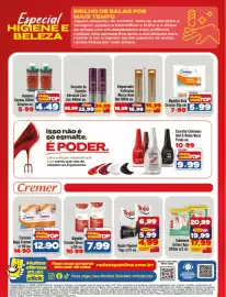 Encarte Rede Top Página 8: Algodão cremer disco €7,99, Acetona Encasa €4,49