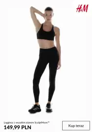 H&M gazetka tydzień 35 Strona 5: Legginsy z wysokim stanem SculptMove H & M €149,99