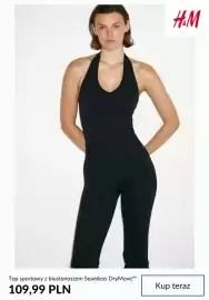 H&M gazetka tydzień 35 Strona 8: Top sportowy z biustonoszem Seamless DryMove H & M €109,99